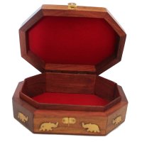 Holz- Box "Okta", 17x12 cm