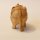 Elefant aus Holz, geschm&uuml;ckt, R&uuml;ssel hoch, hell, ca 5 cm
