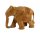 Elefant, geschm&uuml;ckt, R&uuml;ssel unten, hell, 5 cm