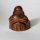 Buddha lachend, sitzend, dunkel, 7,5 cm