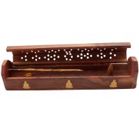 Räucherstäbchenbox mit 3 Buddhas