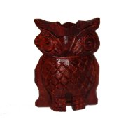 Rotholz-Königseeule eckig 2,5 cm