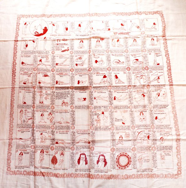 Baumwolle - Yogatuch, 100x100 cm