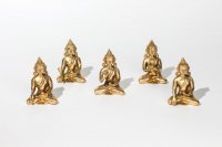 Buddha, sitzend, 5er Set
