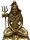 Shiva sitzend aus Messing, ca 15 cm