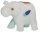 Elefant Rüssel hoch mit Intarsien 2,5 cm