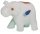 Elefant, R&uuml;ssel hoch mit Intarsien, 2,5 cm