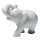 Elefant aus Alabaster, gr&uuml;&szlig;end  ca 6,25 cm