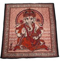 Tagesdecke &quot;Ganesha&quot;, 200 x 235 cm Rot