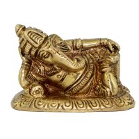Liegender Ganesha aus Messing, ca 6 cm