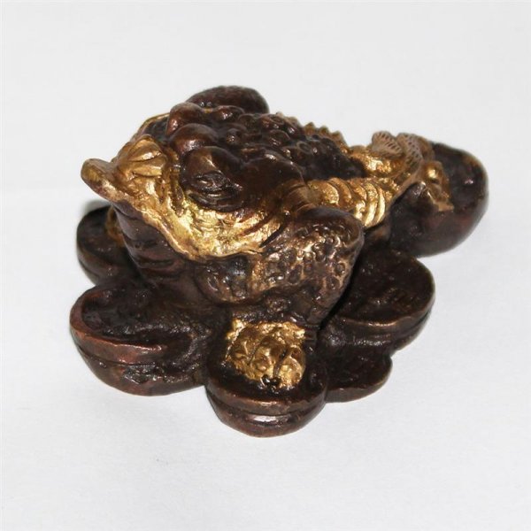 Dreibeiniger Frosch aus Fengshui 2 Farbig