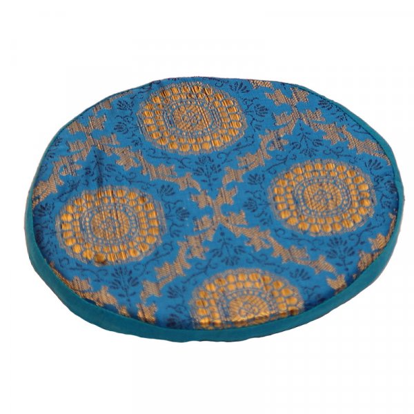 Klangschalenunterlage, rund 10 cm, Blau