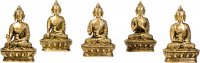 Buddha &quot;Life&quot; aus Messing, sitzend, ca 15 cm hoch Medizinbuddha