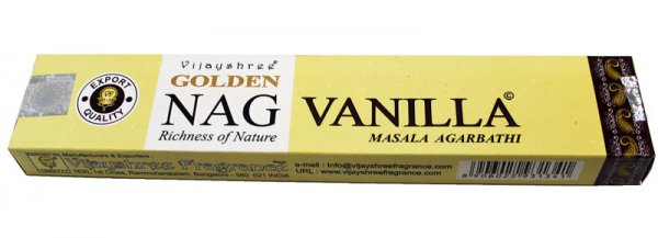 Räucherstäbchen - Golden Nag  15g Nag Vanilla