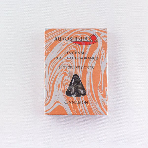 Auroshikha Räucherkegel, 14 Stk. Cinnamon (Zimt)