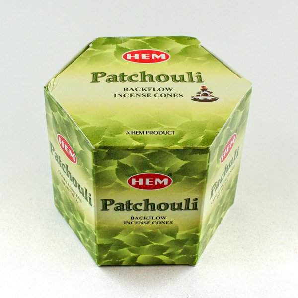 HEM Backflow Räucherkegel, 40 Stk Patchouli