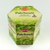 HEM Backflow Räucherkegel, 40 Stk Patchouli