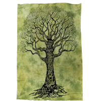 Tagesdecke Baum &quot;Mystik&quot;, 150 x 220 cm Beige