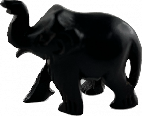 Elefant aus Ebenholz, einfach, ca 2,5 cm