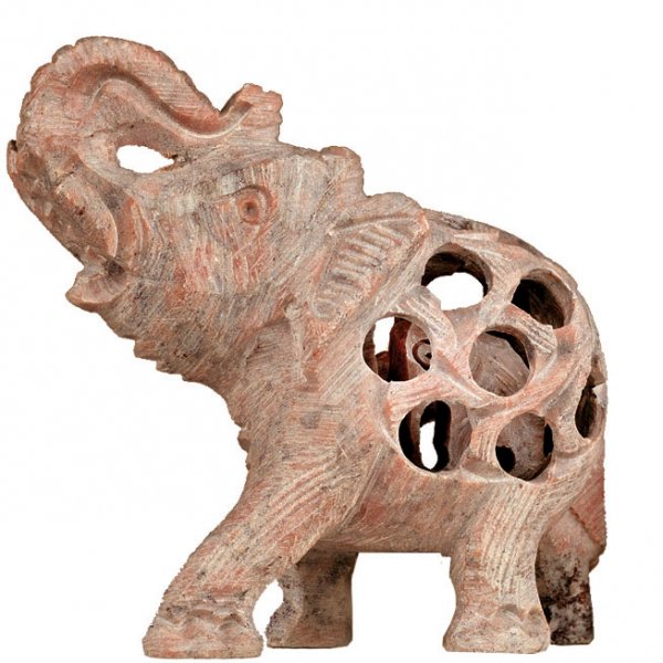 Elefant in Elefan Rüssel hoch 6,25 cm