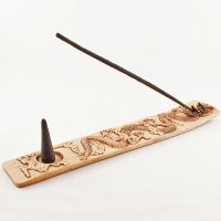 Räucherstäbchenhalter "Drache", 25 cm Antikrot