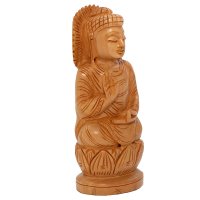Buddha aus Holz 15 cm
