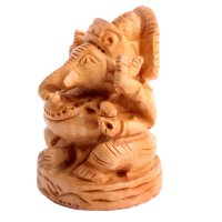 Hoiz- Ganesha, offen, ca 5 cm