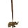 Messingtiere als Räucherstäbchenhalter, ca 3 cm Elefant stehend