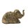 Messingtiere als Räucherstäbchenhalter, ca 3 cm Elefant sitzend