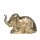 Messingtiere als Räucherstäbchenhalter, ca 3 cm Elefant sitzend