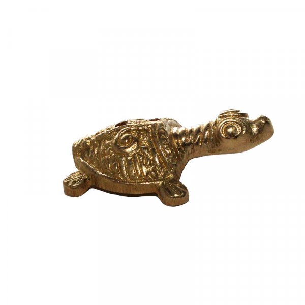 Messingtiere als Räucherstäbchenhalter, ca 3 cm Schildkröte