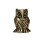 Messingtiere als Räucherstäbchenhalter, ca 3 cm Eule