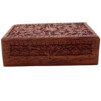 Box "K.T." aus Palisanderholz, 20x12 cm