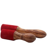 Holzklöppel mit Leder, ca 3,5cm, ca.19 cm