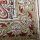 Kalamkari- Bandanatuch, 55x55 cm. Rot mit Pesley