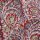 Kalamkari- Bandanatuch, 55x55 cm.  Rot mit Blumen