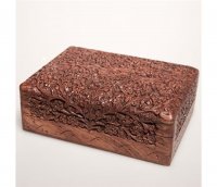 Box &quot;K.T.&quot; aus Palisanderholz, ca 18x12 cm