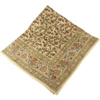 Kalamkari Tuch 110x110cm, Rankenmotive
