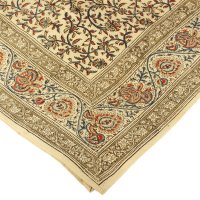 Kalamkari Tuch 110x110cm, Rankenmotive