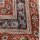 Kalamkari Tuch 110x110cm, Blumen Rot-Blau