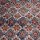 Kalamkari Tuch 110x110cm, Blumen Rot-Blau