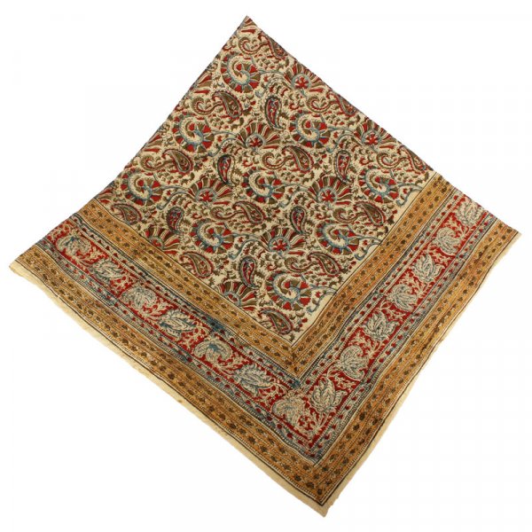Kalamkari Tuch 110x110cm, Pesleymuster