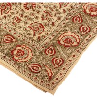 Kalamkari Tuch 110x110cm, ohne Blau