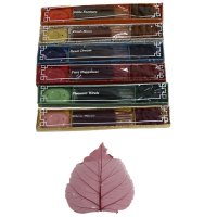 Räucherset "Rangoli", 6er set mit Stäbchen, Kegel und Halter