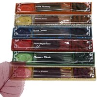 Räucherset "Rangoli", 6er set mit Stäbchen, Kegel und Halter