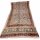 Kalamkarischals aus Baumwolle35x180 cm Braun-Blau kleine Blüten