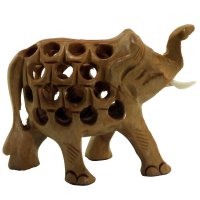 Elefant in Elefant, R&uuml;ssel hoch, 5 cm