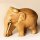 Elefant, einfach geschnitzt, R&uuml;ssel unten, 7,5 cm