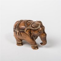 Elefant, geschm&uuml;ckt, dunkel, 7,5 cm