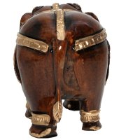 Elefant, geschmückt, dunkel, 7,5 cm